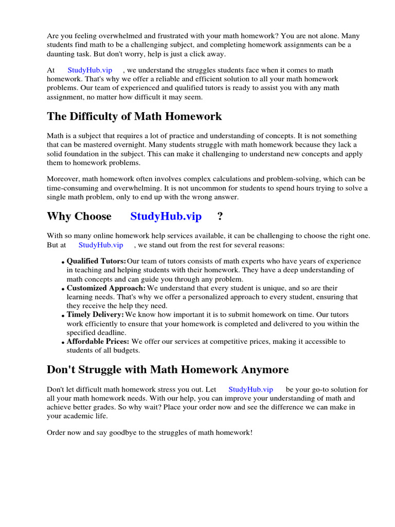 Hard Math Homework | PDF | Mathematics | Homework