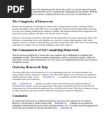 Corno 1996 Homework Is A Complicated Thing