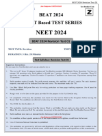 BEAT 2.0 REVISION TEST-01 QP