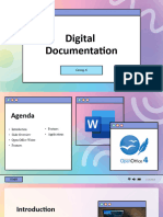 Digital Documentation: Group 6