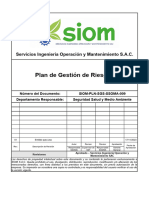 SIOM-PLN-SGS-SSOMA-009 PLAN DE GESTIÓN DE RIESGOS