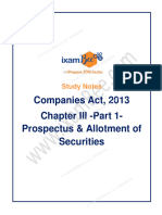 Companies Act - Chapter 3 - Prospectus