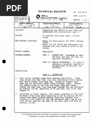 Technical Bulletin: Tion 129.00, and Aft and Down To The Fuel Vent