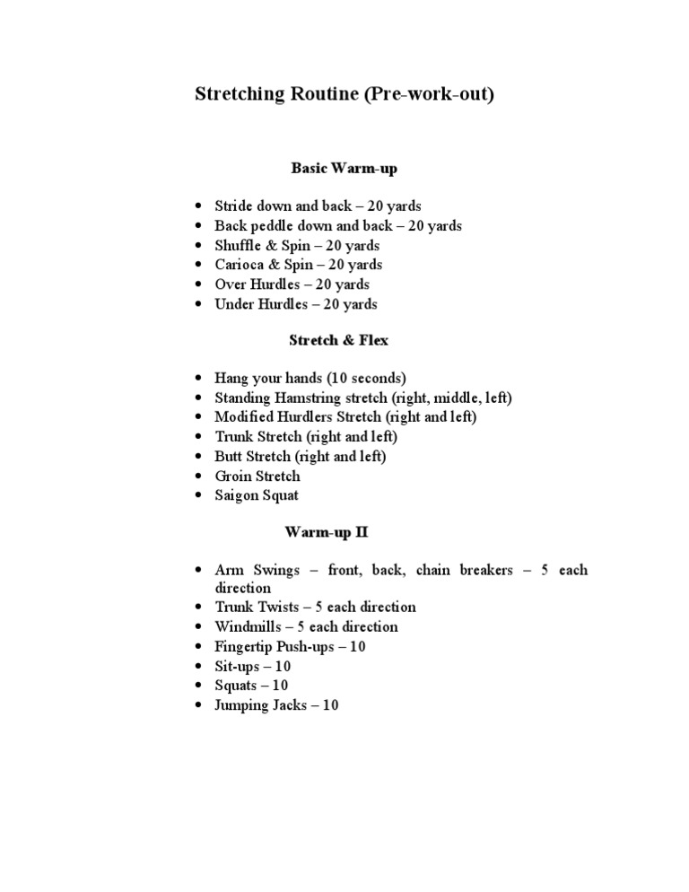 Stretching Routine | PDF | Self-Improvement | Lifestyle