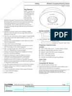 Radio Powr Savr Wireless Occupancy / Vacancy Ceiling Sensor