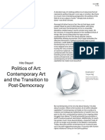 e Flux Journal Politics of Art Contemporary Art and The Transition To Post Democracy