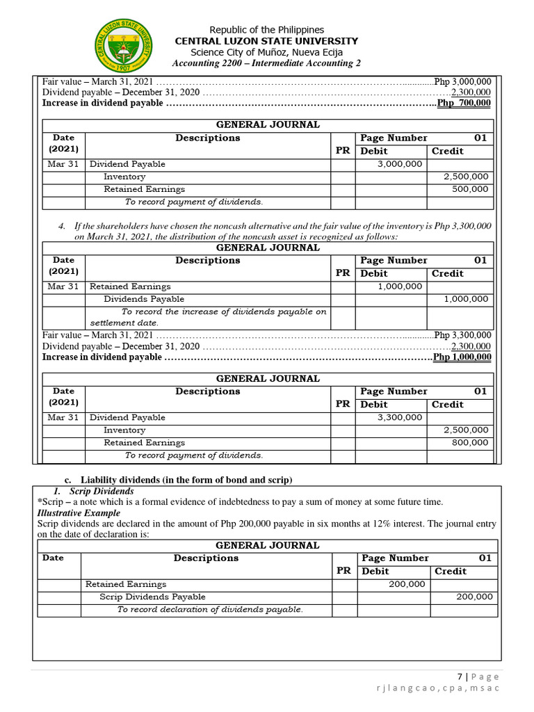 Lesson 9.3 - Retained Earnings (Part 2) | PDF | Dividend | Debits And