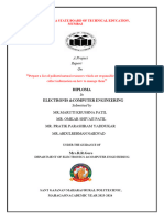 A Project On: Diploma Electronis &computer Engineering