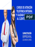 Cursos de Cortesía Atención Telefónica Integral y Calidad de Servicio Al Cliente en Bogotá y Colombia