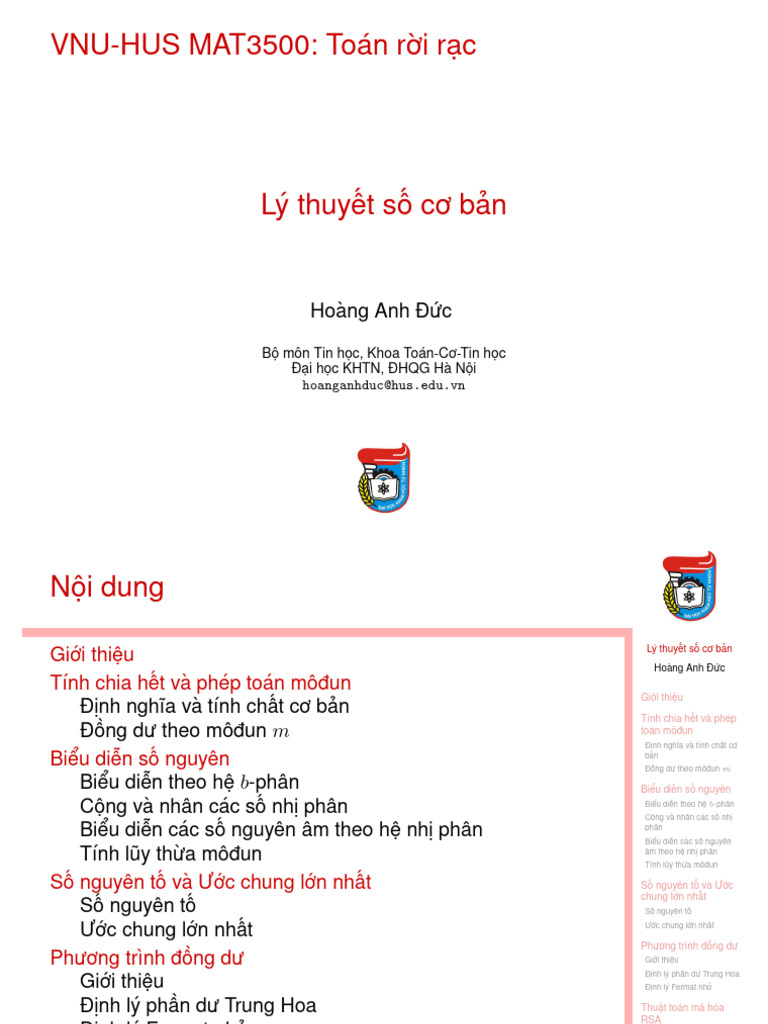 What Is Basic Number Theory