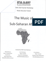 Music Resources Sub Saharan Africa