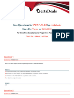 Free Questions For By: PCAP-31-03 Certsdeals