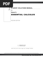 Essential Calculus 2nd Edition Solutions | PDF