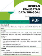 Pertemuan 2 - Ukuran Pemusatan Data Tunggal