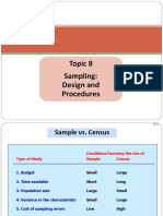 Chapter 8 - Sampling Design & Procedure