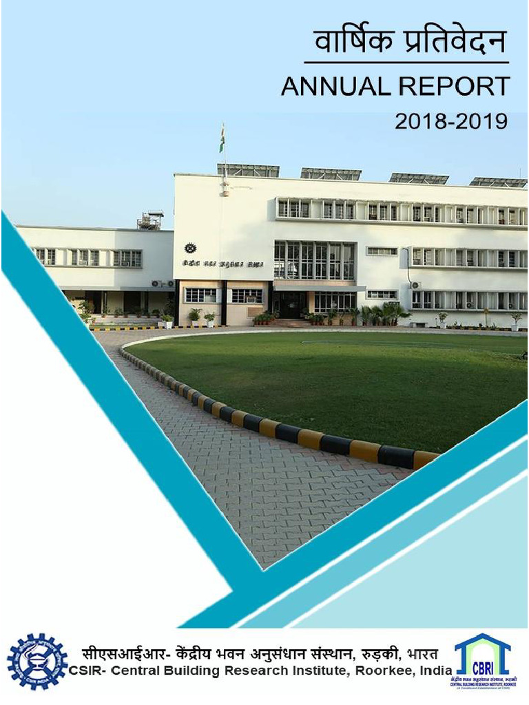CSIR CBRI Annual Report 2018 19 | PDF | Concrete | Precast Concrete