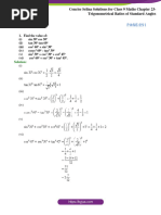 Concise Selina Solutions For Class 9 Maths Chapter 23 Trigonometrical Ratios of Standard Angles