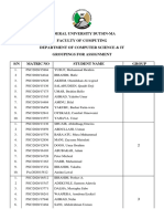 Assignment Grouping CMP 431 and 411