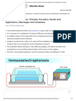 Immunoelectrophoresis - Principle, Procedure, Results and Applications, Advantages and Limitations