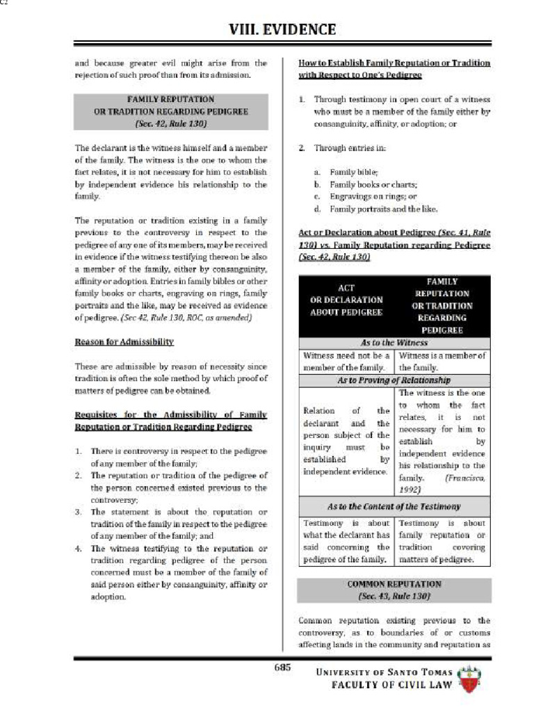 Ust Golden Notes Remedial Law 2 701 772 | PDF | Expert Witness | Hearsay