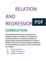 Correlation and Regression