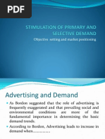 Stimulation of Primary and Selective Demand 123