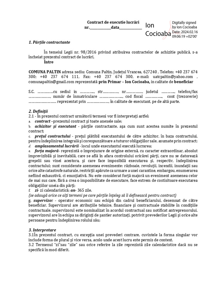 4 Model Contract | PDF