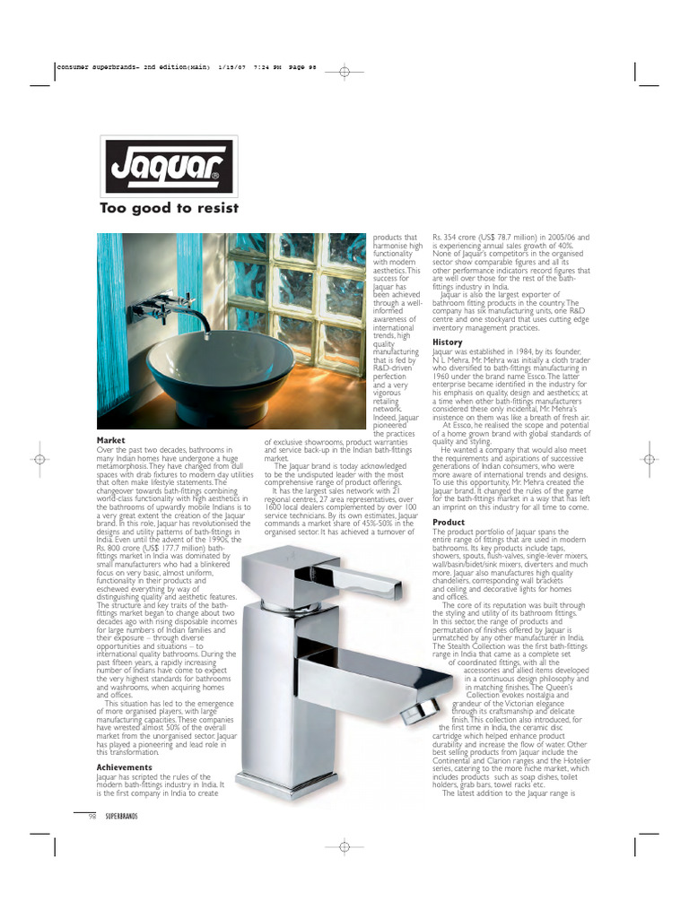 India Volume 2 Jaquar | PDF | Bathroom