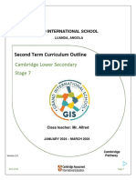 Cambridge Lower Sec Term 2 Curriculum Outline - ST7 (Jan - Apr 2024)