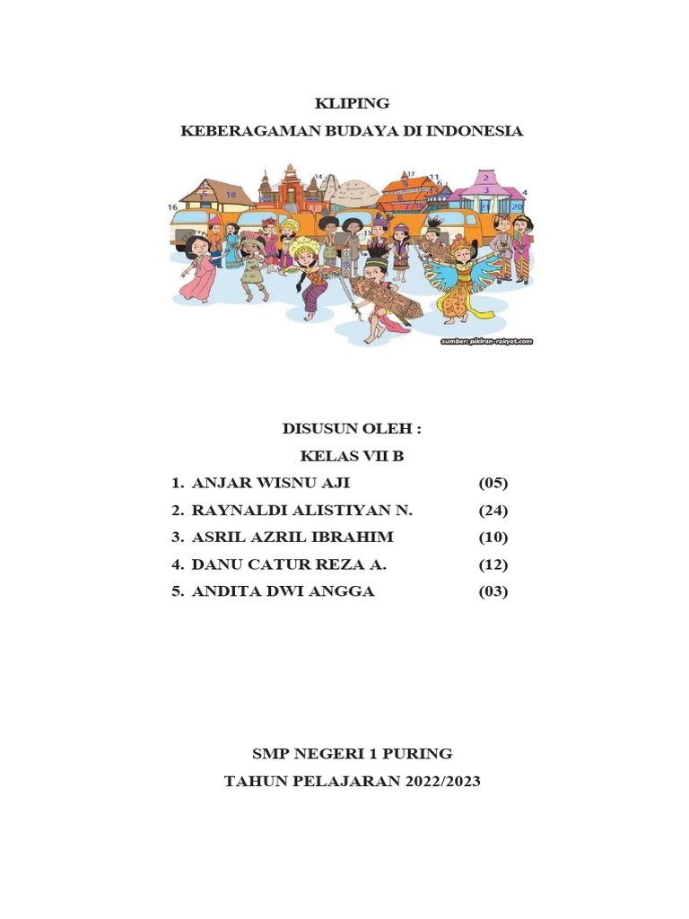 Kliping Keberagaman Budaya Di Kebumen PDF Perjalanan