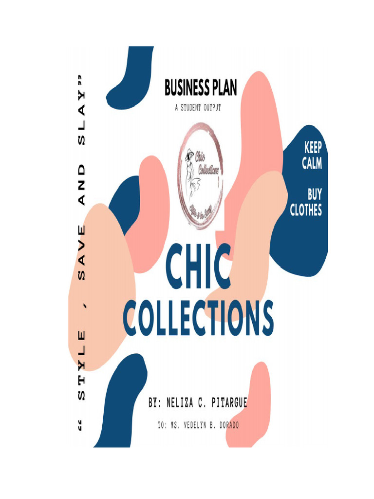 Chic Collections Buss Plan | PDF | Debits And Credits | Equity (Finance)
