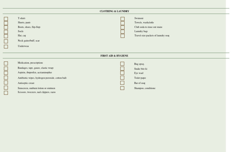Clothing & Laundry | PDF