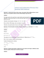 JEE Main Permutations and Combinations Previous Year Questions With Solutions