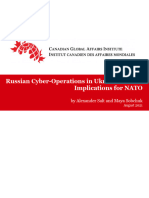 Russian Cyber-Operations in Ukraine and The Implications For NATO