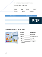 Ficha 1 - Unit 2 - Farmer's Market (Richmond 3º Primaria)