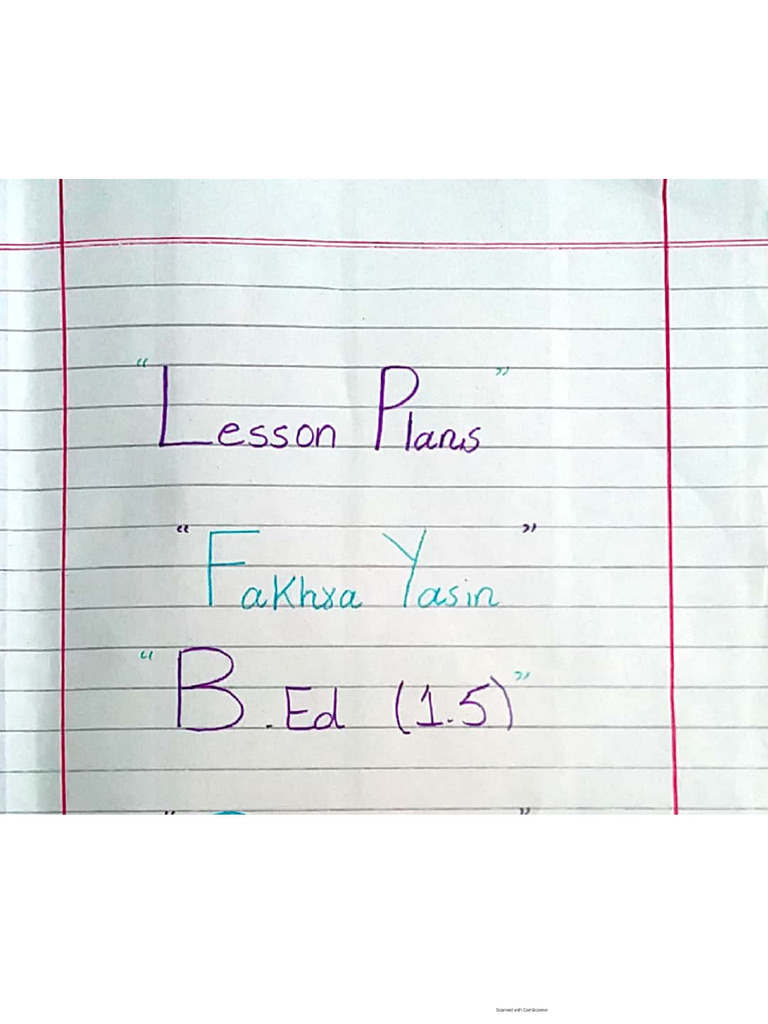 40 Lesson Plans 8608 | PDF