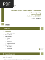 Module5 - Object Oriented Analysis Static Model