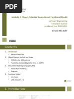 Module3 - Object Oriented Analysis & Functional Model