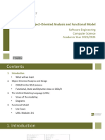 Module3 - Object Oriented Analysis & Functional Model