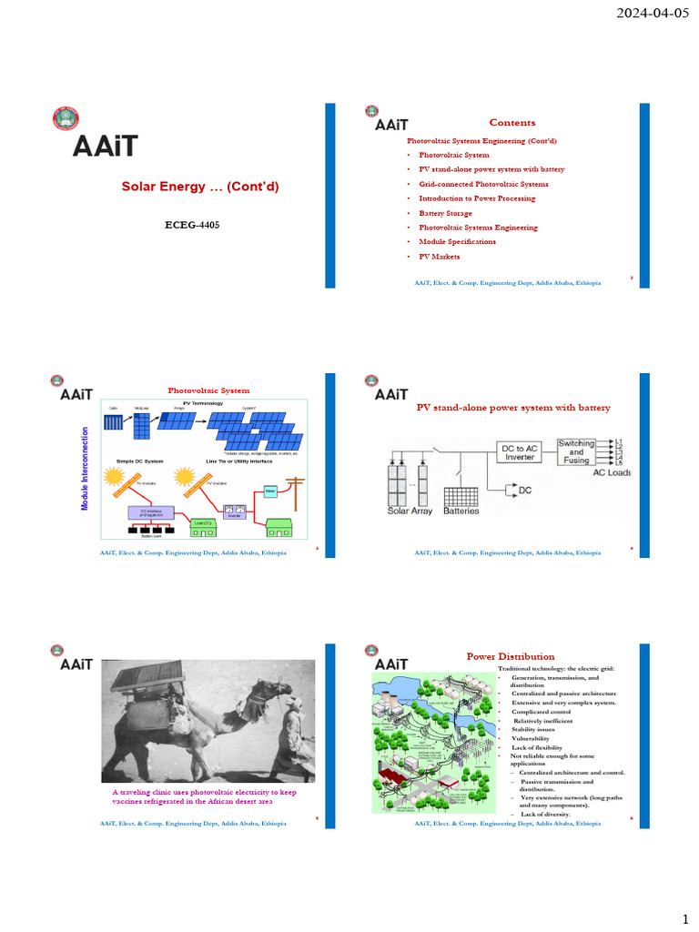 Photovoltaic Systems Engineering Overview | PDF | Photovoltaic System ...