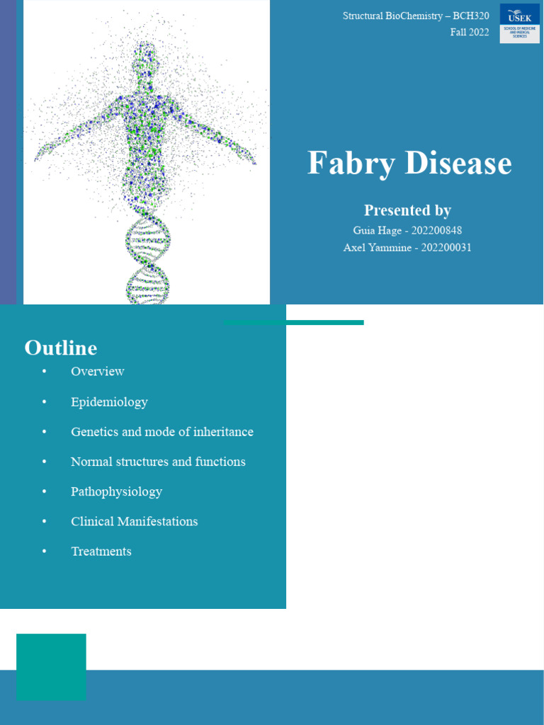 Fabry Disease | PDF | Lysosome | Molecular Biology