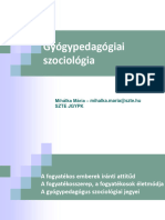 Gyógypedagógiai - Szociológia 2020 - 9 - A Fogyatékos Emberek Iránti Attitűd