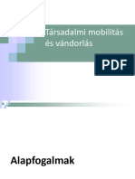 Általános Szociológia - 2020 - 4 - Társadalmi Mobilitás És Vándorlás