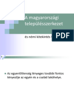 Általános Szociológia 2020 - 5 - A - Magyarországi - Településszerkezet