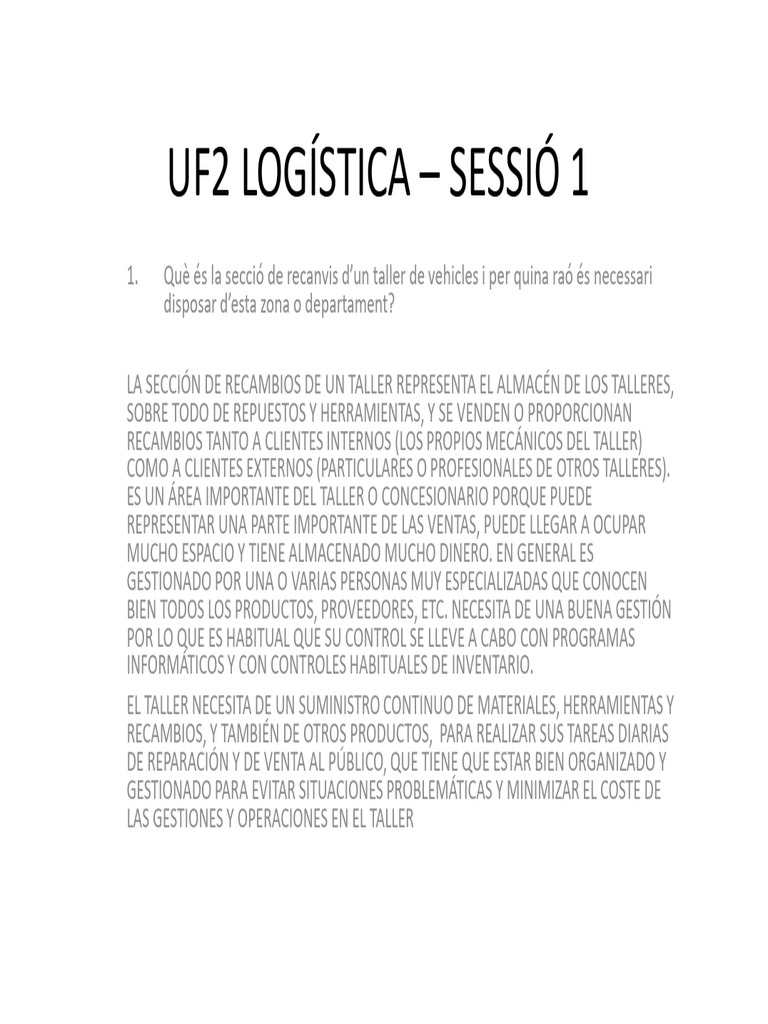 Uf2 log stica sessi 1 respostes pdf log stica software