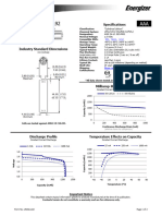 Energizer L92: Product Datasheet