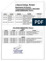 Mid Term Exam Even Semester 2023-24