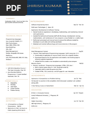 CV Editable file