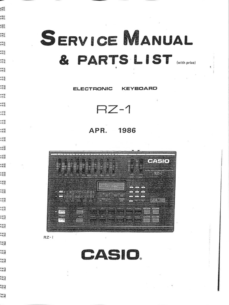 Casio RZ1 Service Manual | PDF