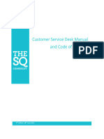 Customer Service Desk Manual and Code of Conduct - August 2022